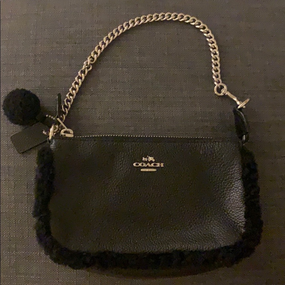 All black Coach purse